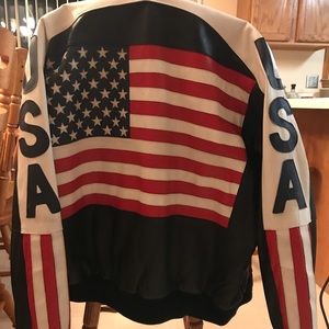 Michael Hoban “Where M I” Vintage leather bomber